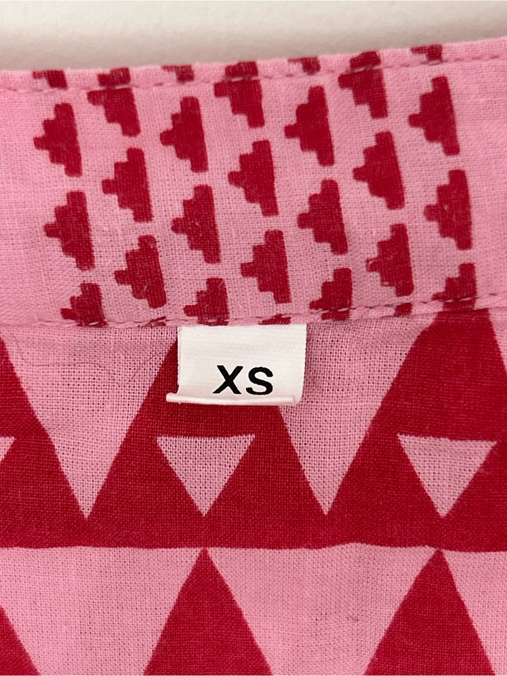Tuckernuck Pink and Red Geometric Tiered Dress - Picture 4 of 4